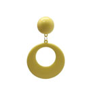 Plastic Flamenco Earrings. Medium Hoop. Yellow 2.479€ #502821574AM